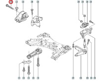 фото thumb №3, Гвинт подушки двигуна kangoo ii citan оригінал