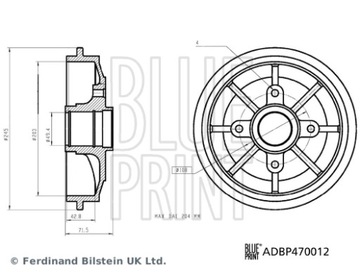 фото thumb №2, Blp барабан тормозной citroen