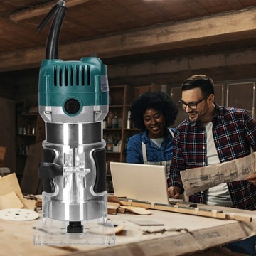 FREZARKA KRAWĘDZIOWA 800W 30000r/min 6.35mm Z 15SZT. FREZÓW