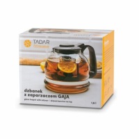 Стеклянный чайник с заварником 1,6 л