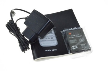 100% Oryginalna NOKIA 5230 White Silver