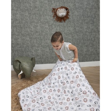Пододеяльник Meyco Baby Animal для малышей - разноцветный - 120x150см