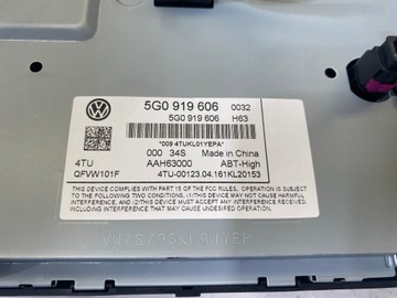 фото thumb №7, Vw навигация экран дисплей mib2 5g0919606 3g0035020e