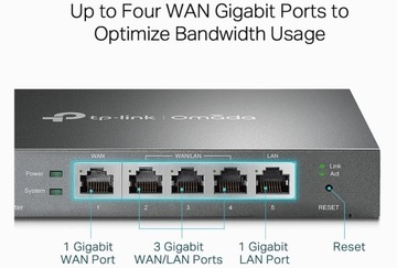 TP-LINK ER605 5-портовый двойной/множественный WAN VPN