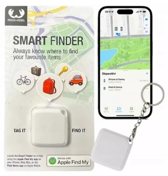 APPLE MY FIND TAG LOCATION SMART FINDER FRESH&REBEL WHITE