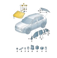 фото thumb №1, Стекло лобовое с подогревом volkswagen tiguan ii оригинал оригинальный номер