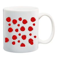 KUBEK BIEDRONKA BIEDRONKI LADYBIRD KROPKI wzory