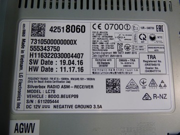 radio czytnik moduł 42518060 OPEL ASTRA V K