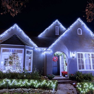 słoneczne diody led string 100 świateł Biały