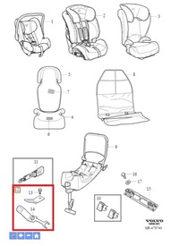 фото thumb №1, Кронштейн isofix передні 31393076