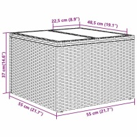 фото thumb №12, Vidaxl комплект sof з подушка з przechowywaniem 7 pcs чёрный polirattan