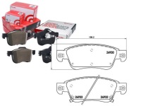 фото thumb №1, Тормозные колодки тормозные infiniti g 08- перед brembo