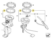 фото thumb №10, Гумовий елемент ущільнювальна насоса пального bmw e39 e46 e53 x5 mini r50 r52 r53