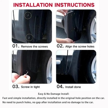 фото thumb №11, 4pcs car pp mudguards for toyota camry 2.4 2002-2006