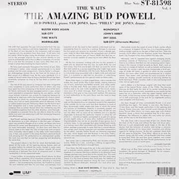 BUD POWELL Time Waits: The Amazing Vol.4 (LP)