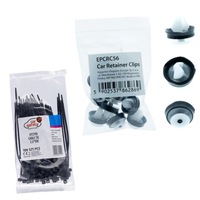 фото thumb №1, 10x клипсы клипсы клипсы do автомобиля + хомуты зажимные 2.5 100 100x чёрные