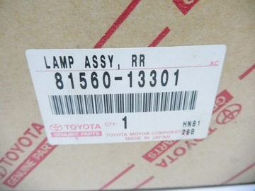 фото thumb №9, Задня лампа комбінована ліва toyota 81560-13301