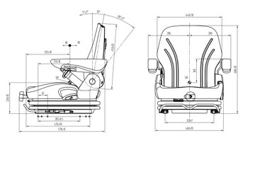 Механический стул UnitedSeats MGV35 из ПВХ