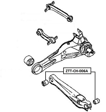 фото thumb №2, Втулка важеля dodge caliber 06- заднього поперечного