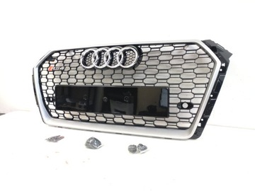 фото thumb №6, Rs4 решітка радіатора бампера решітка радіатор audi a4 b9 2015-19 s-line pdc срібний