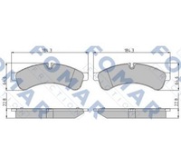 фото thumb №1, Fomar тормозные колодки тормозные iveco daily iii