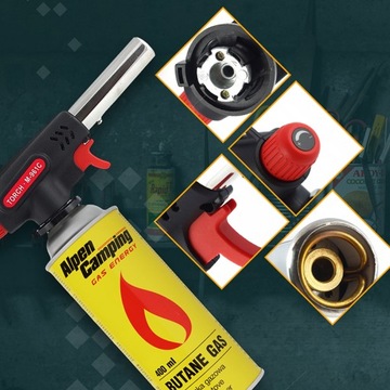 РУЧНАЯ ГАЗОВАЯ ГОРЕЛКА M-961C + 20 КАРТРИДЖЕЙ