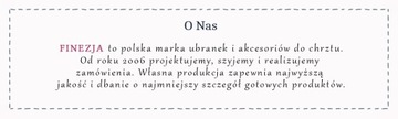 opaska dziecięca do chrztu KLARA