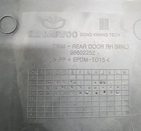 фото thumb №6, Оббивка боковина двері праві зад chevrolet matiz ii 96602252