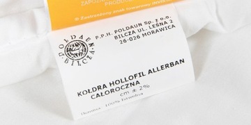 Антибактериальное пуховое одеяло allerban холлофил 160х200