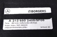 фото thumb №7, Mercedes 213 w213 обшивка пол коврик багажника a2136802405