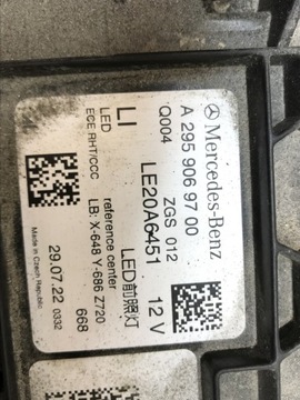 фото thumb №11, Mercedes eqe a2959069700 полный led лампа левый перед