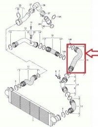 Шланг turbo интеркулер vw transporter t5 2,5tdi в Украине, фото thumb