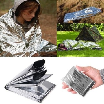 Emergency Blanket Outdoor Large Blanket with Pouch