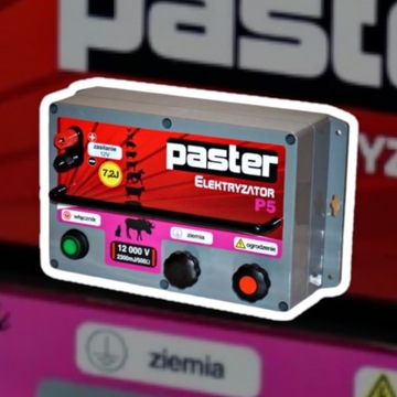 Электрификатор PASTUCH для крупного рогатого скота, коров, лошадей PASTER P5 TURBO 7.2J, устойчивый!