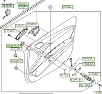 фото thumb №1, 823083z561vgr обивка оригинал оригинальный номер hyundai i40
