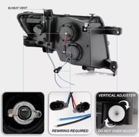 фото thumb №3, Фара перед праві лівий чорний led ford edge 07-10