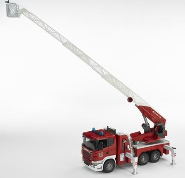 Пожарная машина Scania с выдвижной лестницей Bruder
