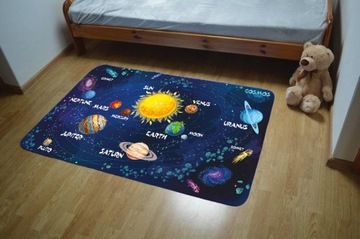 Ультра мягкий коврик 100x150 см - космос - английская версия