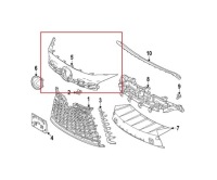 фото thumb №8, Решітка радіатора решітка do lexus rx ala20/h10 2022- 53141-0e900 чорний матові