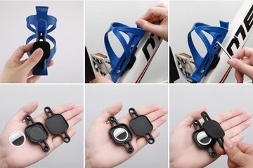 UCHWYT ROWEROWY NA LOKALIZATOR APPLE AIRTAG DO ROWERU NA RAMĘ ETUI BIDON