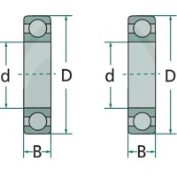 Купити Granit підшипник kulkowe звичайне 16012, фото thumb