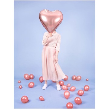 Фольгированный шар HEART, розовое золото, 61 см