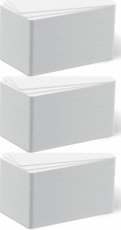 Пластиковые карты без печати 100 шт. белый ID 53,98 x 85,60 мм ПВХ прочный