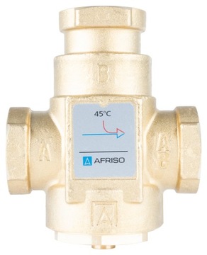 ТЕМПЕРАТУРНЫЙ КЛАПАН AFRISO ATV 333 45°C + ФИТИНГИ