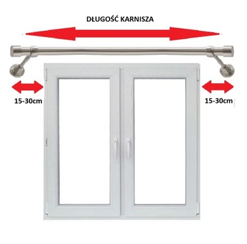 Одинарный карниз, металлический, черный Modern 19 220
