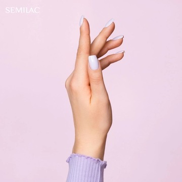 SEMILAC 384 Лак гибридный с цветами лаванды 7 мл