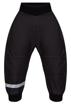 Брюки из софтшелла RAINPROOF для ветра, дождя, песка, черные, размер 98