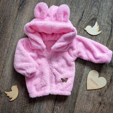 Bluza miś Teddy z uszami różowa