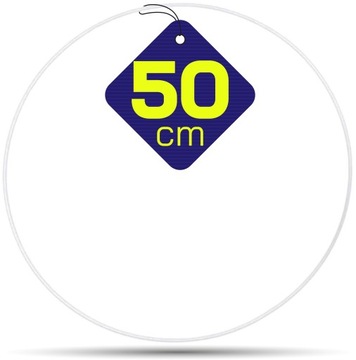 Металлический обруч БЕЛЫЙ - проволочный круг Ø 50 см.