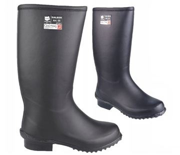 Galmag 05 Galeer Buty gumowe gumowce MĘSKIE wytrzymałe czarne r. 39